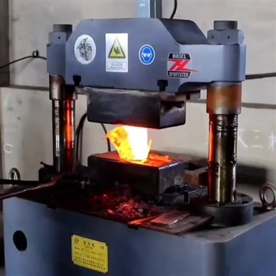 Hydraulic Press for forging Damascus